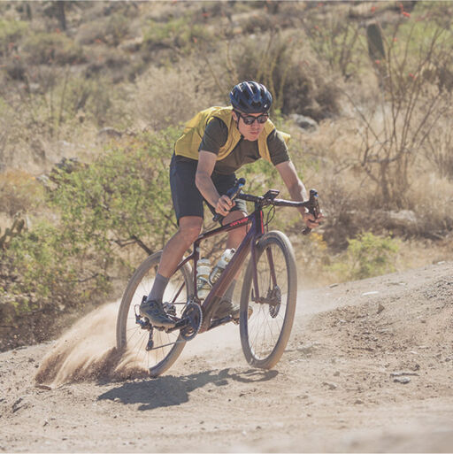 Riding Gravel Bike - Shop Bike