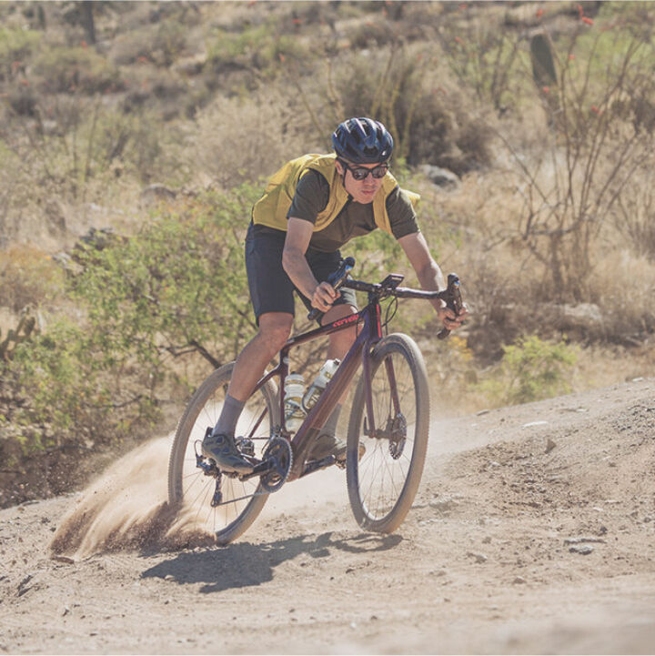 Riding Gravel Bike - Shop Bike